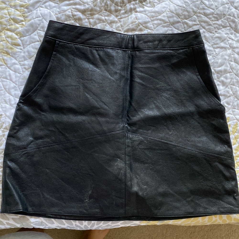 Womens LuLus Leather Skirt
